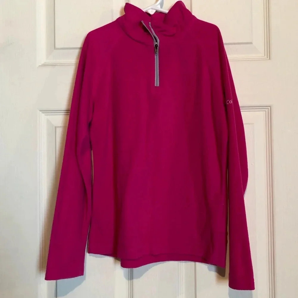 Columbia Girls 10/12 Fleece Sweatshirt Pink